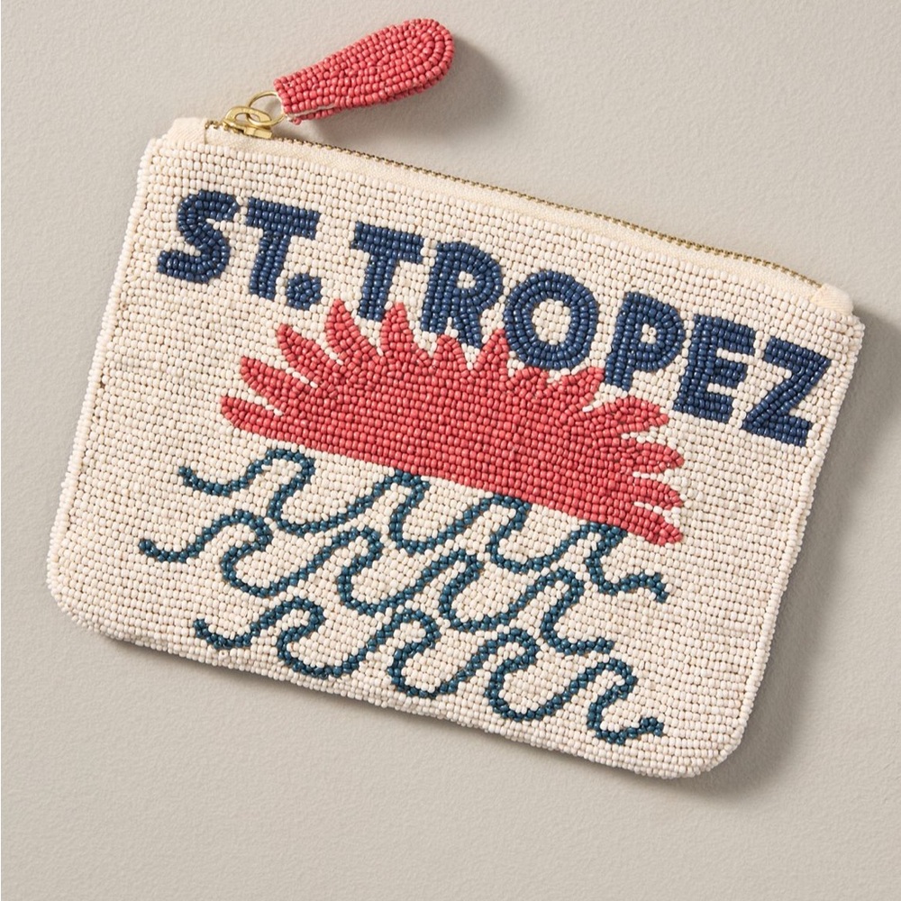 Anthropologie Fiona Beaded Pouch